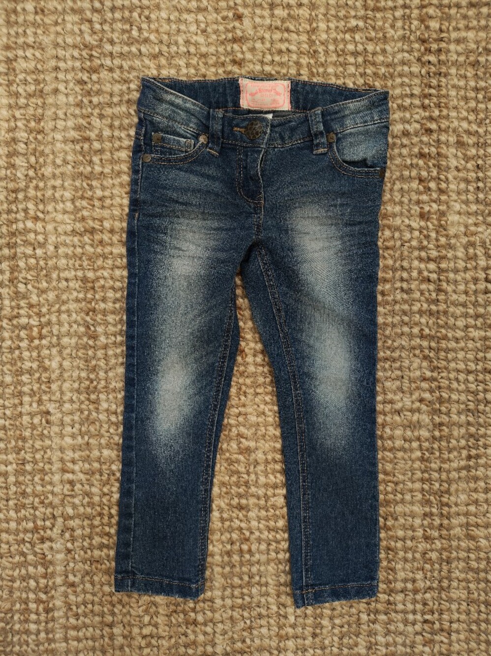 next Blue Washed Slim Jeans